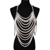 European and American best-selling pearl body chains, banquet gowns, fashionable sweater chains, sexy handcrafted beaded necklaces, halter accessories Item Picture